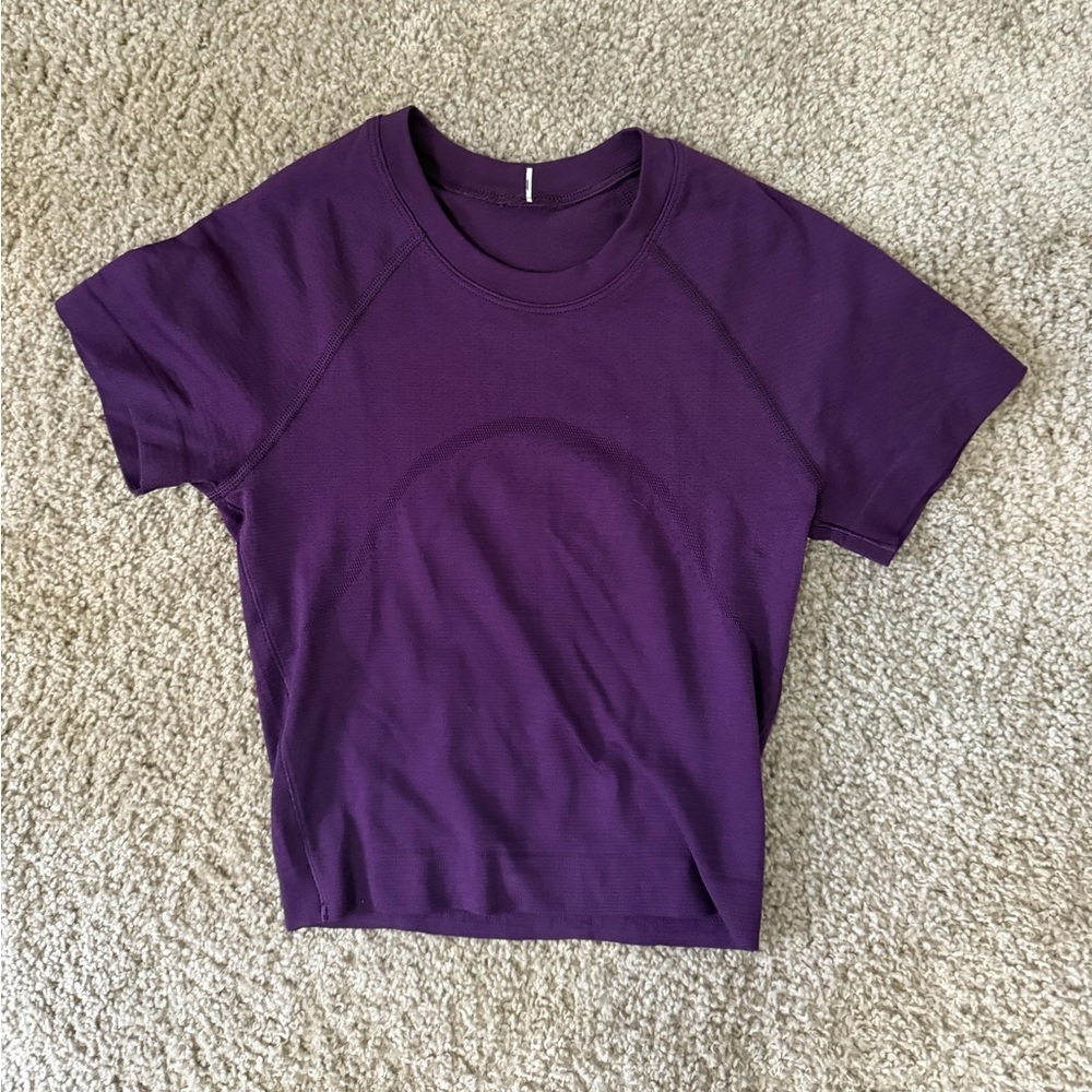 Lululemon crop swiftly tech purple